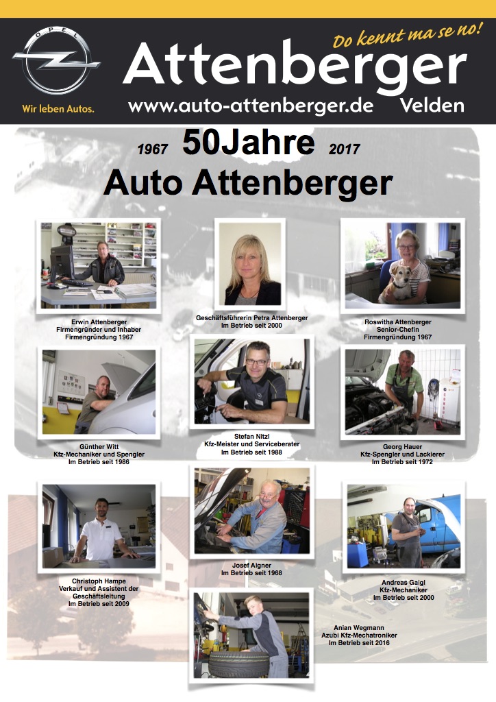 50 Jahre Auto Attenberger